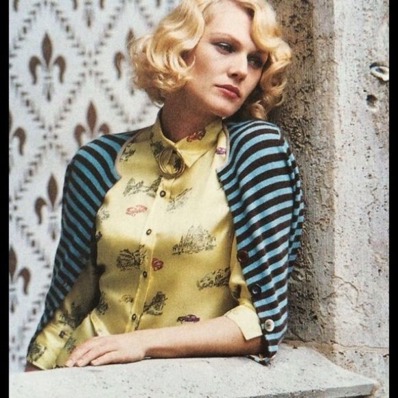 Anthropologie Tops - EUC Anthropologie Odille Sunday Drive Silk Blouse